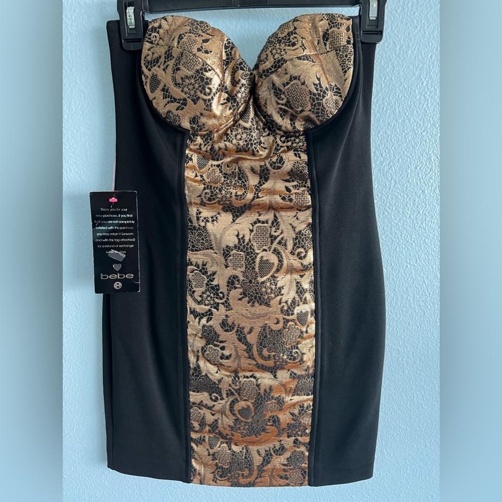 Bebe strapless mini dress